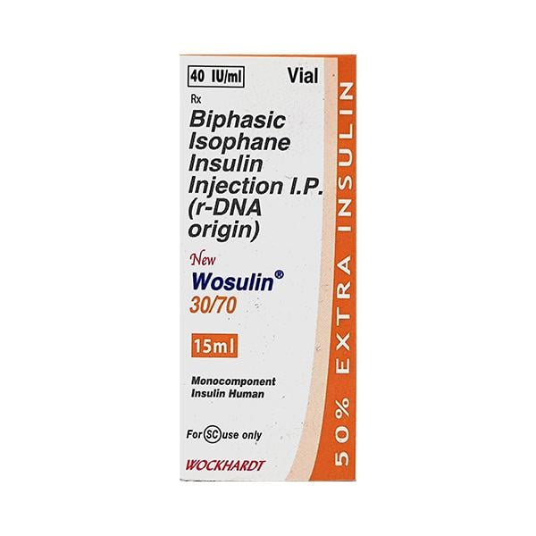 WOSULIN NEW 30/70 40IU Injection 15ml