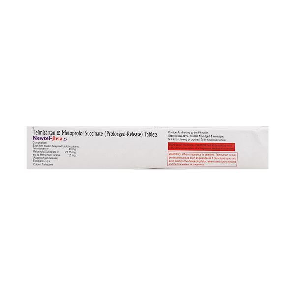 NEWTEL BETA 25mg Tablet 10's
