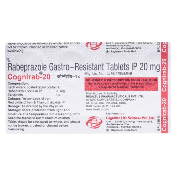 COGNIRAB 20 Tablet 10's
