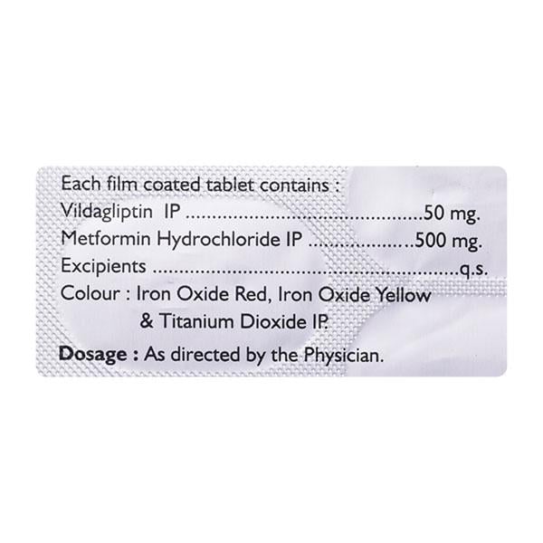 VILDACT M 500mg Tablet 15's
