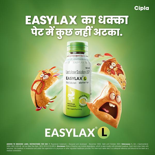 EASYLAX L SUGAR FREE LEMON FLAVOUR Oral Solution 100ml