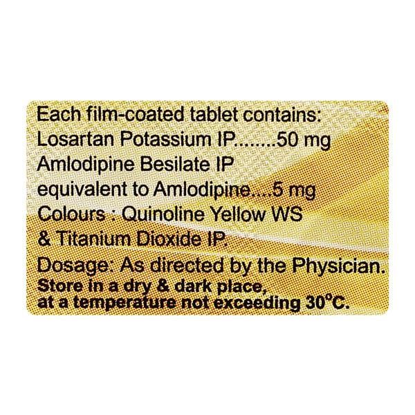 AMLOZAAR 50 Tablet 15's