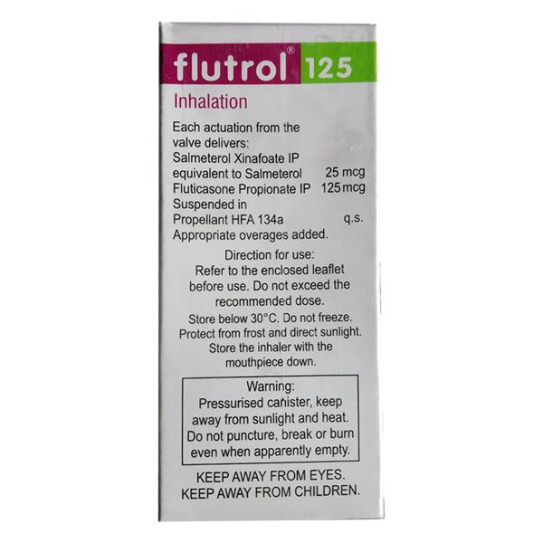 Flutrol 125 Inhaler 120md 1's