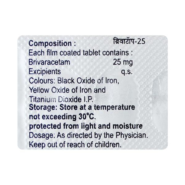 BRIVATOP 25 Tablet 14's