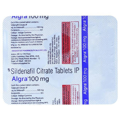 ALGRA 100mg Tablet 4's