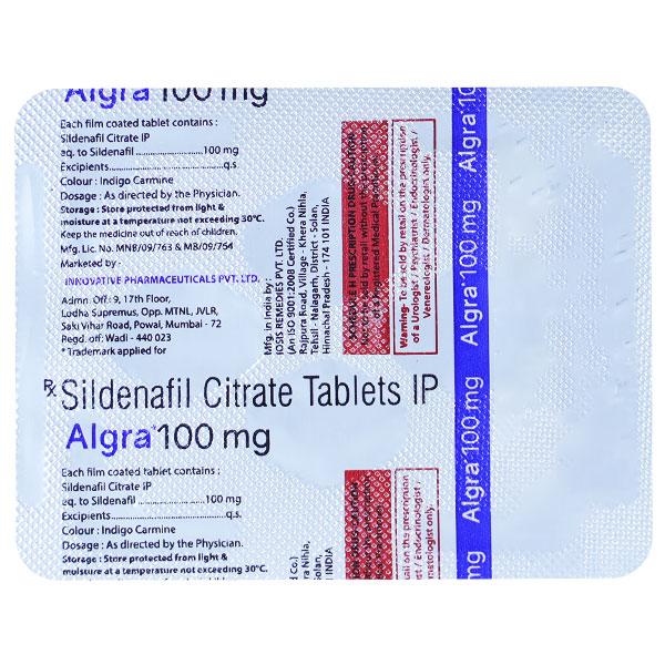 ALGRA 100mg Tablet 4's