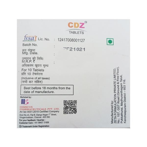 CDZ Tablet 10's
