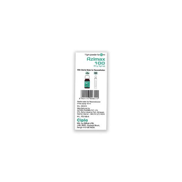 Azimax 100 Peppermint Flavour Dry Syrup 15ml