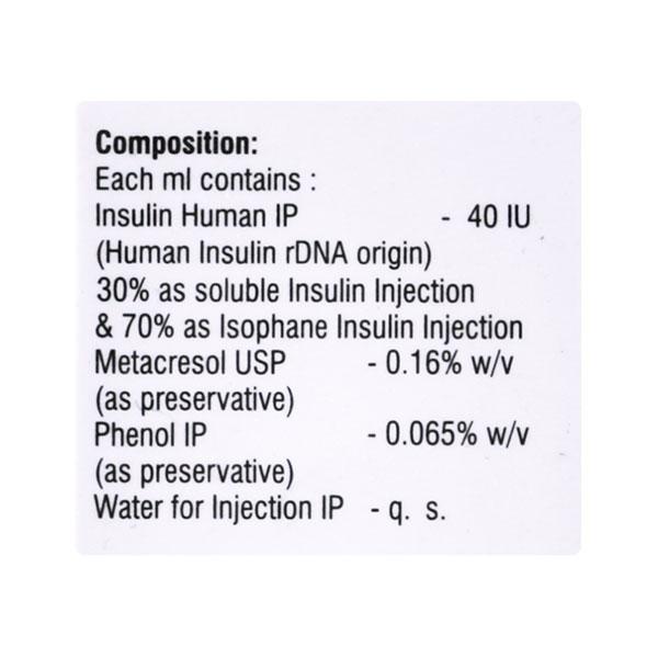 Equisulin M 30/40IU Injection 10ml