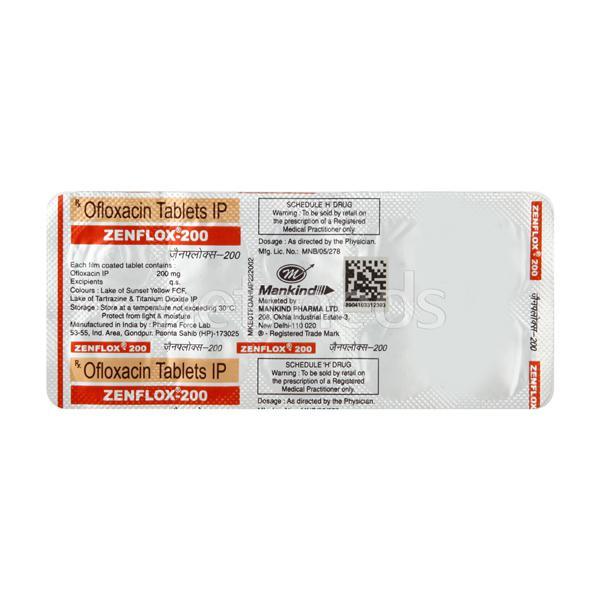 Zenflox 200mg Tablet 10'S