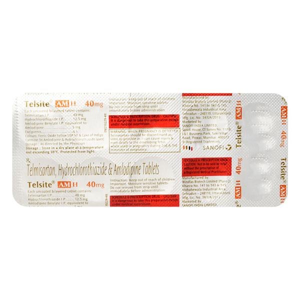 Telsite AM H 40mg Tablet 10'S