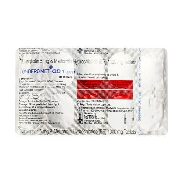 ONDERO MET OD 1g Tablet 10's