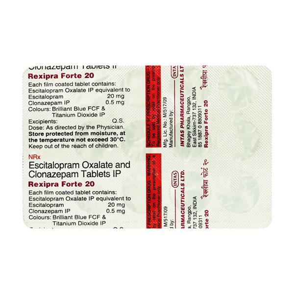 REXIPRA FORTE 20 Tablet 15's