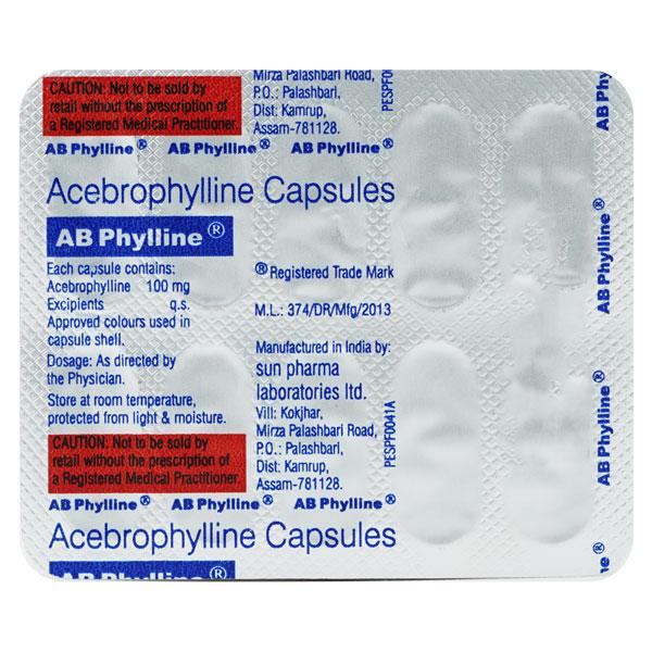 AB Phylline 100mg Capsule 10'S