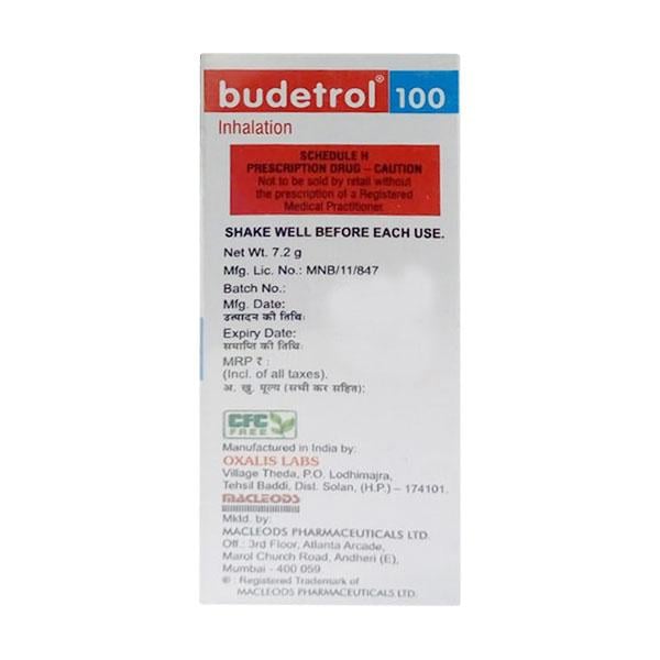 Budetrol 100mcg+6Mcg Capsule 30'S