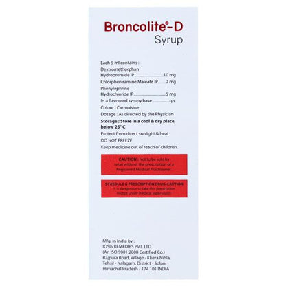 BRONCOLITE D Syrup 60ml