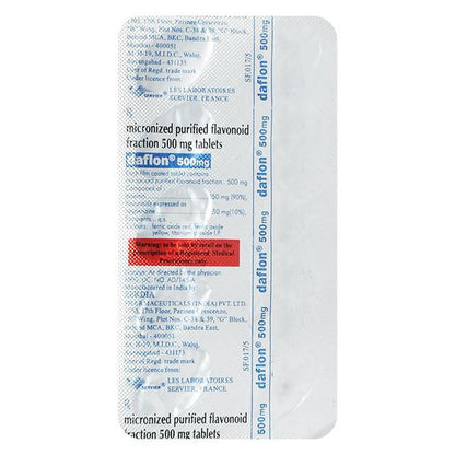 Daflon 500mg Tablet 10'S - Global Surgicals
