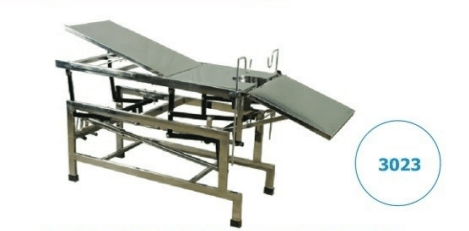 Daksh Height Adjustable Operation Table Complete SS with Accessories - 3023 - Global Surgicals