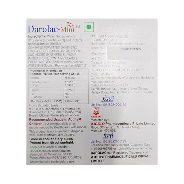 DAROLAC MINI Liquid 6x5ml - Global Surgicals
