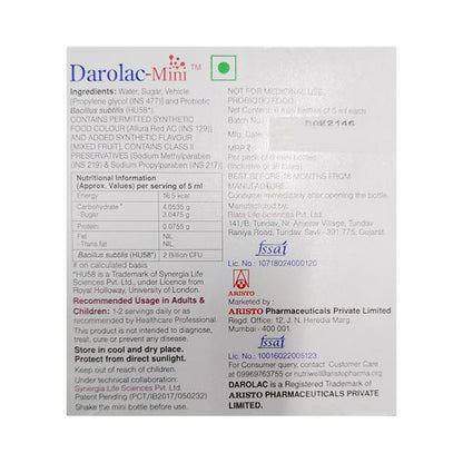 DAROLAC MINI Liquid 6x5ml - Global Surgicals