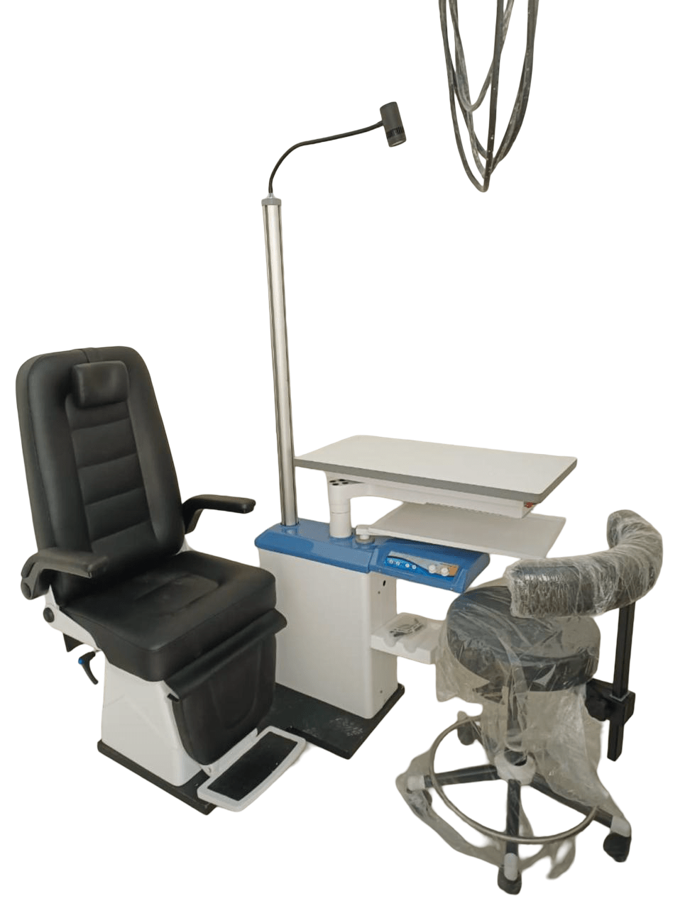 Dayal Ophthalmic Refraction Unit with Stool Compact Open Tray - Global Surgicals