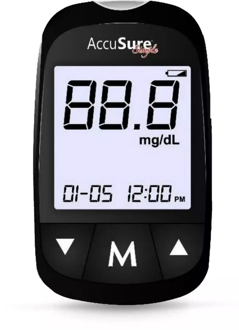 Accusure Simple Blood Glucose Monitor with 25 Strips