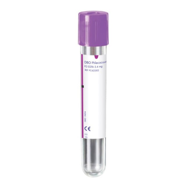 DBO Phlecocuum K2EDTA Blood Collection Tube - Global Surgicals