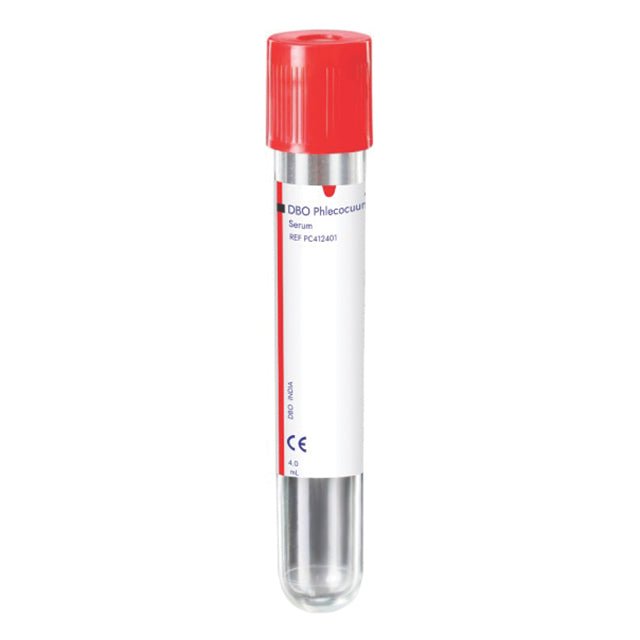 DBO Phlecocuum Serum Clot Activator Blood Collection Tube - Global Surgicals