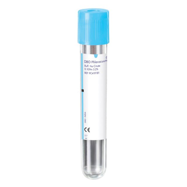 DBO Phlecocuum Sodium Citrate 3.2 Percentage Blood Collection Tube - Global Surgicals