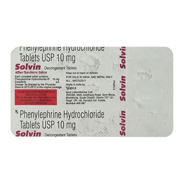 Solvin Decongestant Tablet 15'S