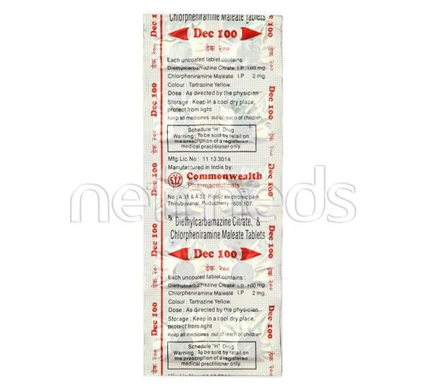 Dec 100mg Tablet 10'S - Global Surgicals