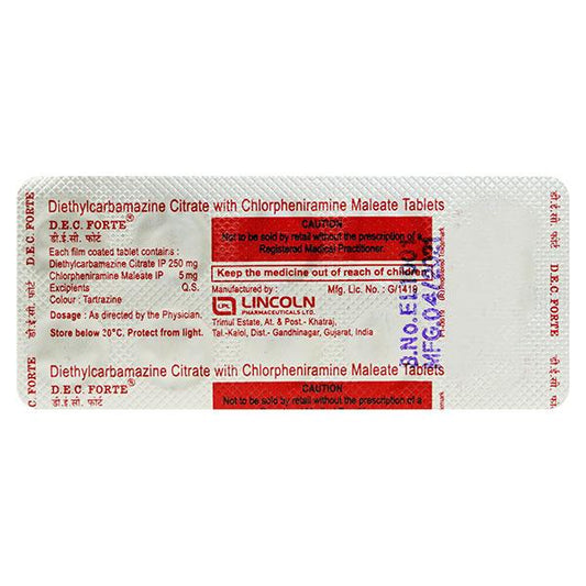 DEC Forte Tablet 10'S - Global Surgicals