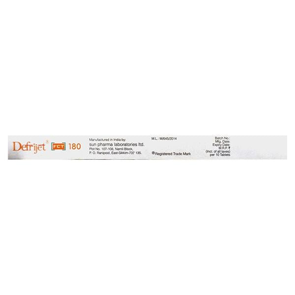 DEFRIJET FCT 180 Tablet 10's - Global Surgicals