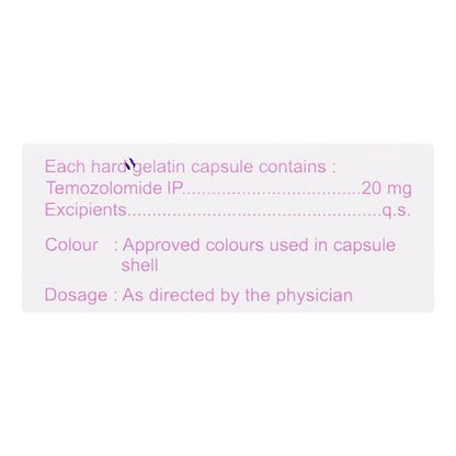 TEMOTERO 20mg Capsule 5's