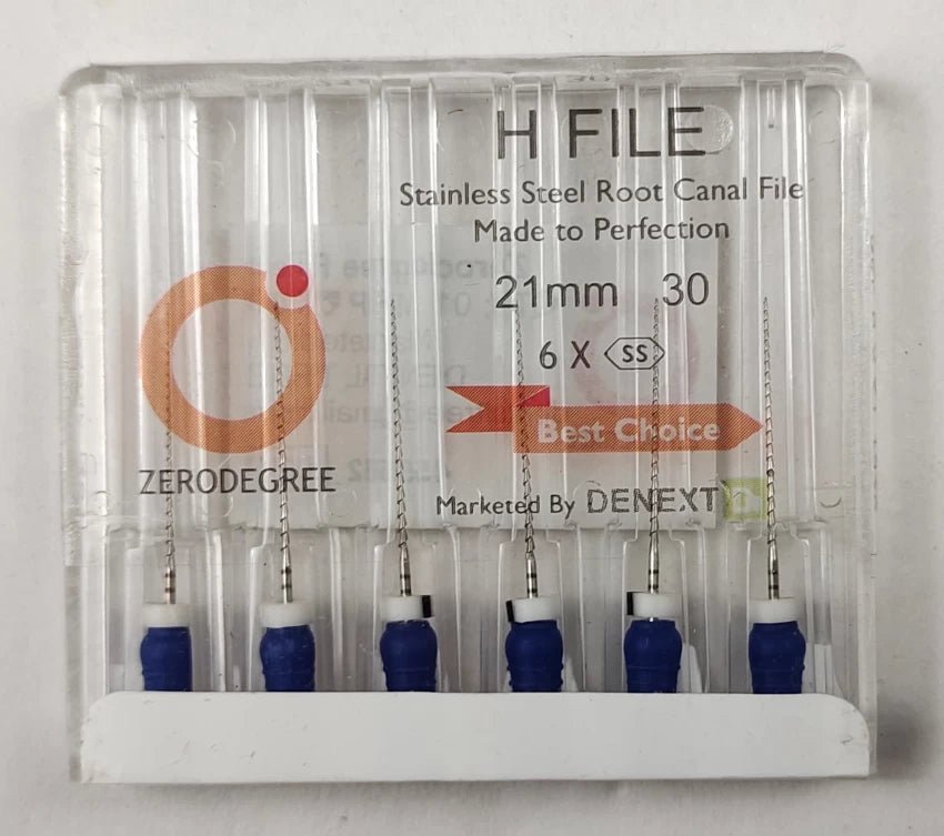 Denext Zero Degree SS H Files - Global Surgicals
