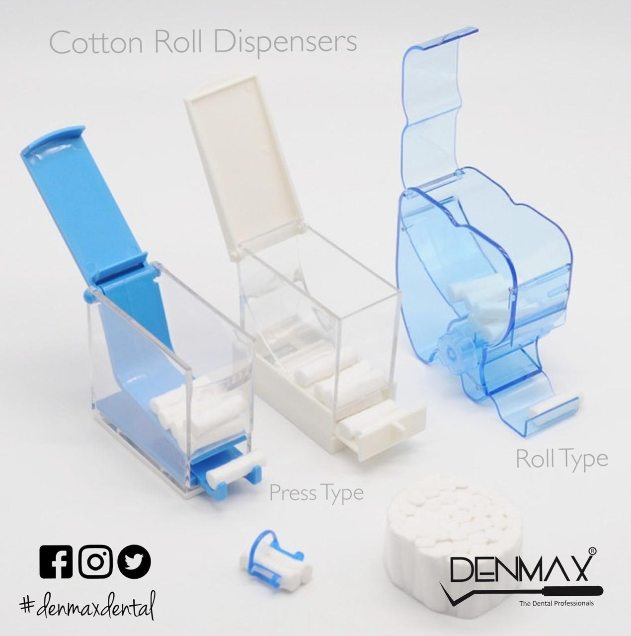 Denmax Cotton Roll Press Type Dispenser - Global Surgicals