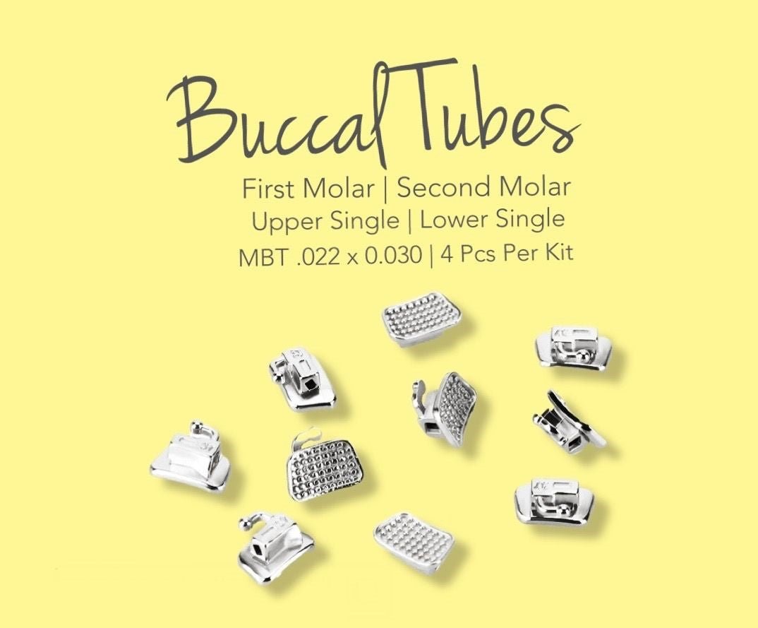 Denmax Ortho Bondable MBT 0.22 X 0.030 Buccal Tubes - Global Surgicals