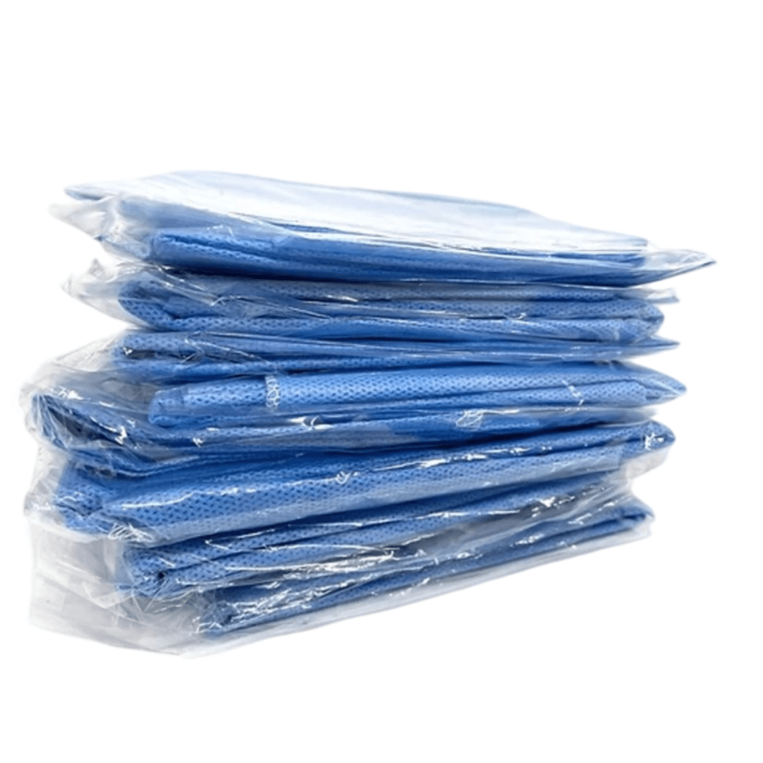 Denmax Patient Apron Blue Apron - Global Surgicals