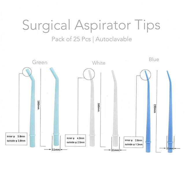 Denmax Surgical Aspirator Suction Tips - Global Surgicals