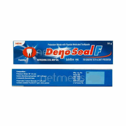 Denoseal F New Refreshing Cool Mint ToothPaste 50gm - Global Surgicals