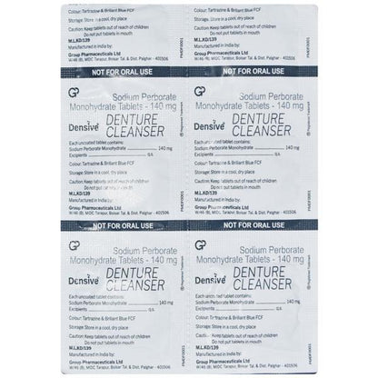 DENSIVE DENTURE CLEANSER Tablet 30's - Global Surgicals
