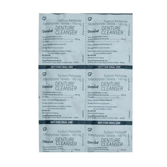 DENSIVE DENTURE CLEANSER Tablet 6's - Global Surgicals