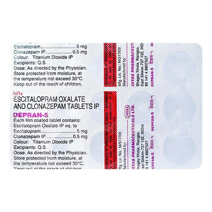 Depran 5/0.5mg Tablet 15'S - Global Surgicals