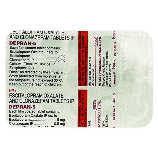 Depran 5mg Tablet 10'S - Global Surgicals