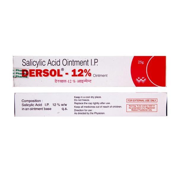 Dersol 12% Ointment 25gm - Global Surgicals