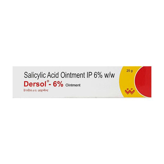 Dersol 6% Ointment 25gm - Global Surgicals