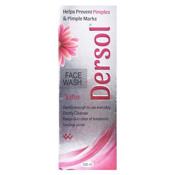 Dersol Face Wash Gel 100ml - Global Surgicals