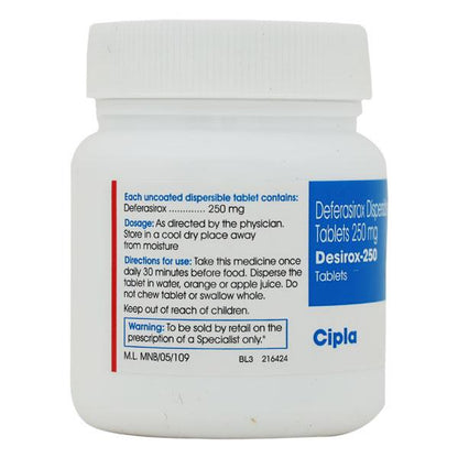 Desirox 250mg Tablet 30'S - Global Surgicals