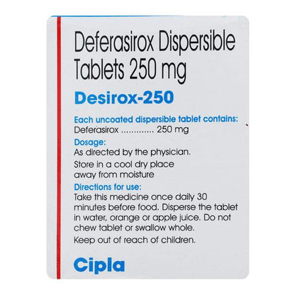 Desirox 250mg Tablet 30'S - Global Surgicals