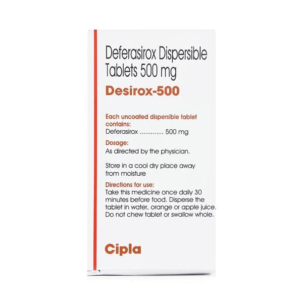 Desirox 500mg Tablet 30'S - Global Surgicals